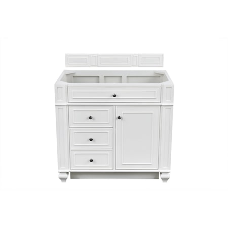 James Martin Vanities Bristol 36in Single Vanity Cabinet, Bright White 157-V36-BW